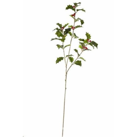 HOLLY SPRAY X3 BERRIES GREEN CM.62